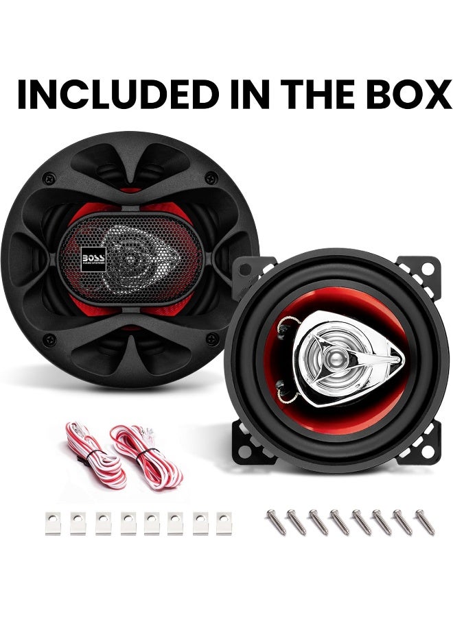 BOSS AUDIO SYSTEMS BOSS Audio Systems CH4220 Car Speakers - 200 Watts of Power Per Pair and 100 Watts Each, 4 Inch, Full Range, 2 Way, Sold in Pairs, Easy Mounting  - Image 5