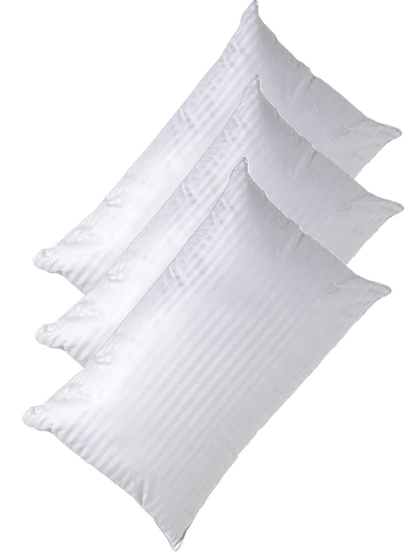 بلوبيري وسادة سرير قطنية من 3 قطع بتصميم مخطط مقاس 50 × 70 سم صنع في الإمارات العربية المتحدة - Image 1