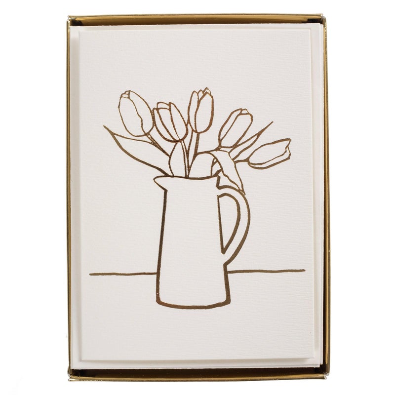 Graphique Boxed Cards, Simple Floral â€“ Includes 16 Cards with Matching Envelopes and Storage Box, Cute Stationery Made on Durable Cardstock, Cards Measure 4â€ x 5.625