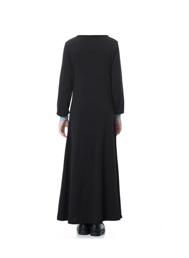 Kids Girls Long Sleeve Maxi dress Kaftan Robe  - Image 2