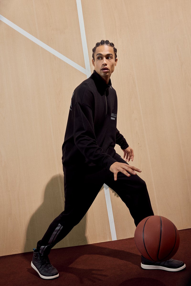 DeFacto Black Man Standard Fit Modal Jogger Sweatpants Casual - Image 1