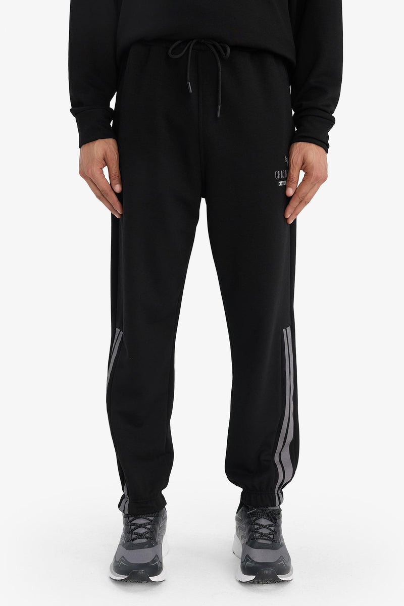 DeFacto Black Man Standard Fit Modal Jogger Sweatpants Casual - Image 2