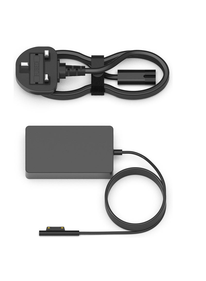 Terabyte 65W Surface Pro Laptop Charger 15V/4A for Microsoft Surface Pro 9 8 7+ 7 6 5 4 3 X, Surface Book 3 2 1, Surface Laptop 5 4 3 2 1, Surface Go Tablet, Support 44W 36W with USB Charging Port, Laptop Adatper Power Supply - Image 1
