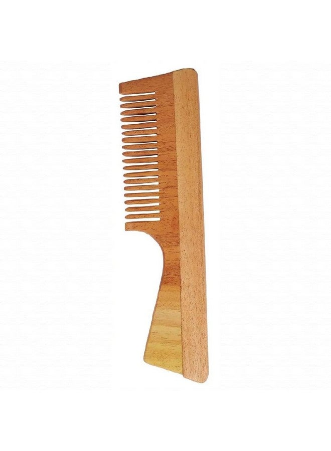 INSIME Wide tooth comb for curly hair | Neem Wooden comb wide tooth hair comb for women hair growth | Detangler hair comb shampoo wide comb for Women & Men Hair Styling - Image 1