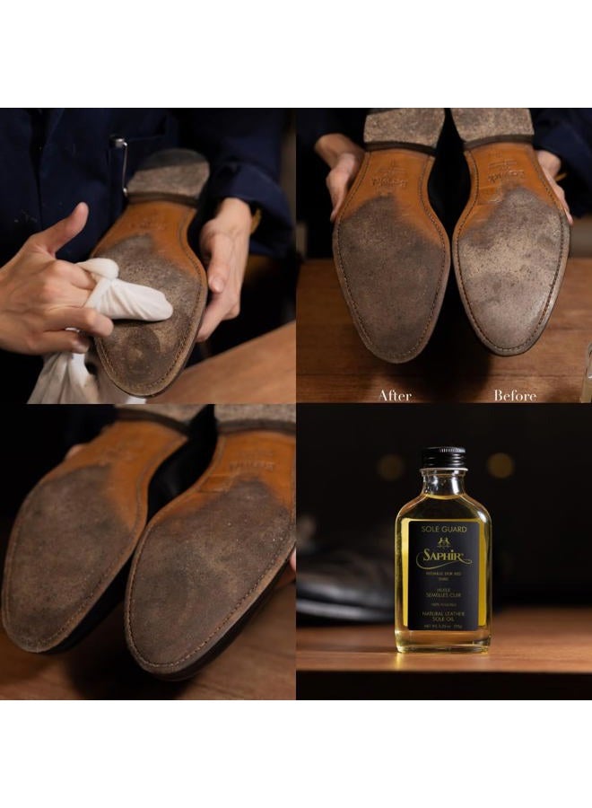 Saphir NOIR ميدالية الذهب حارس النعل – زيت مرطب وواقٍ للأحذية الجلدية - Image 3