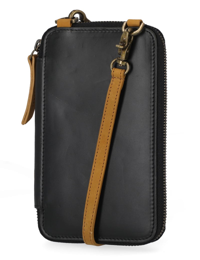 Timberland Women's Rfid Leather Phone Crossbody Wallet Bag, Black (Altroz), One Size - Image 3