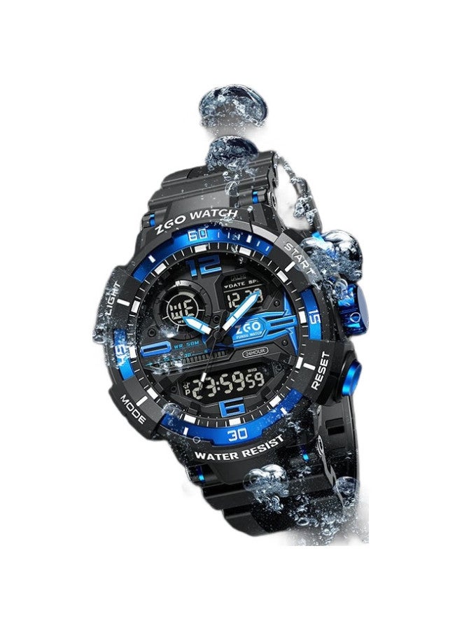ZGO Electronic Watch For Men, Students, Middle School And High School Students, Waterproof Children'S Digital Watch, Youth Sports Watch, 898 Black - Image 1