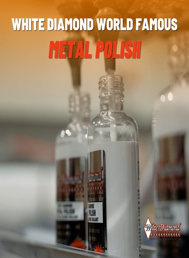 Schultz Laboratories White Diamond Metal Polish with Long Lasting Sealant, 12 fl oz is a cleaner, polisher and protectant all in one. Removes oxidation and discoloration from aluminum, brass, chrome and many other metals - Image 3