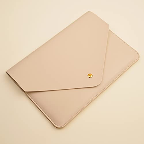 Benfan Laptop Sleeve 13 Inch Compatible with New 2024 MacBook Air 13, New MacBook Pro 13, Dell XPS 13 with Small Pouch, Mouse Pad and Cord Organizer, Color Beige - Image 3