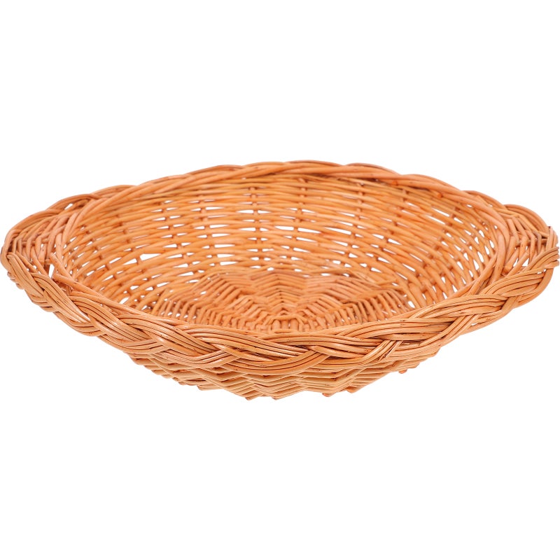 Wicker Woven Storage Basket Bread Basket Snacks Fruit Serving Basket Casserole Pot Serving Holder - Image 3