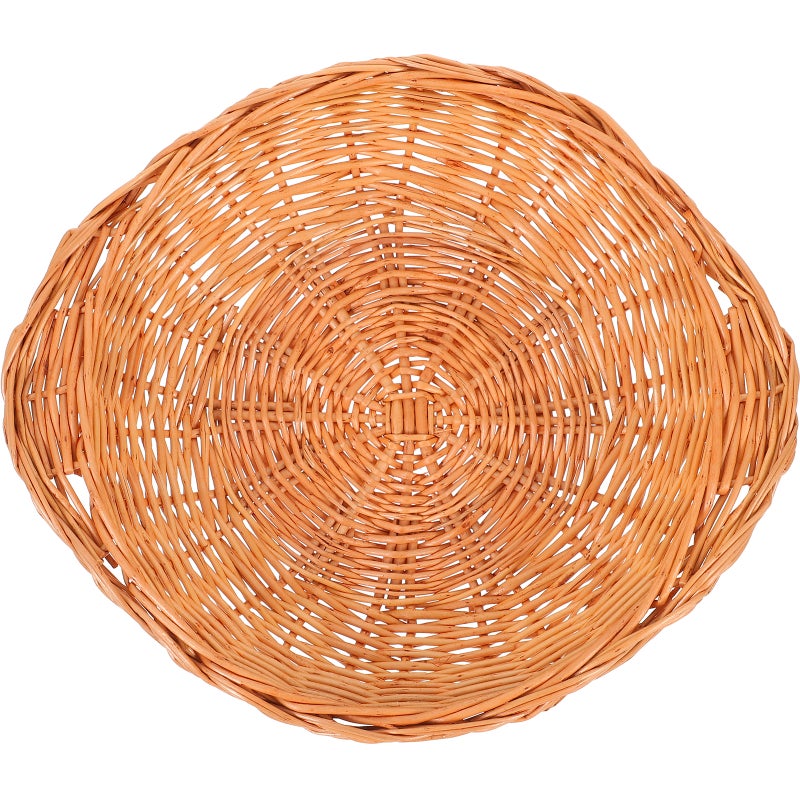 Wicker Woven Storage Basket Bread Basket Snacks Fruit Serving Basket Casserole Pot Serving Holder - Image 5