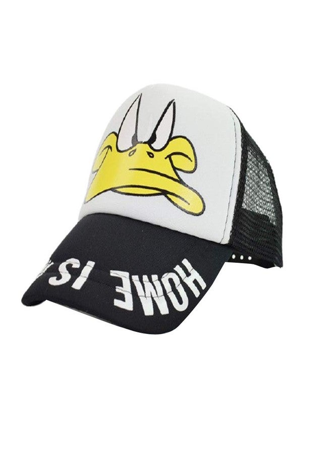 Malvina قبعة بيسبول للأطفال من مالفينا بتصميم دونالد داك الكرتوني (أسود) - Image 1