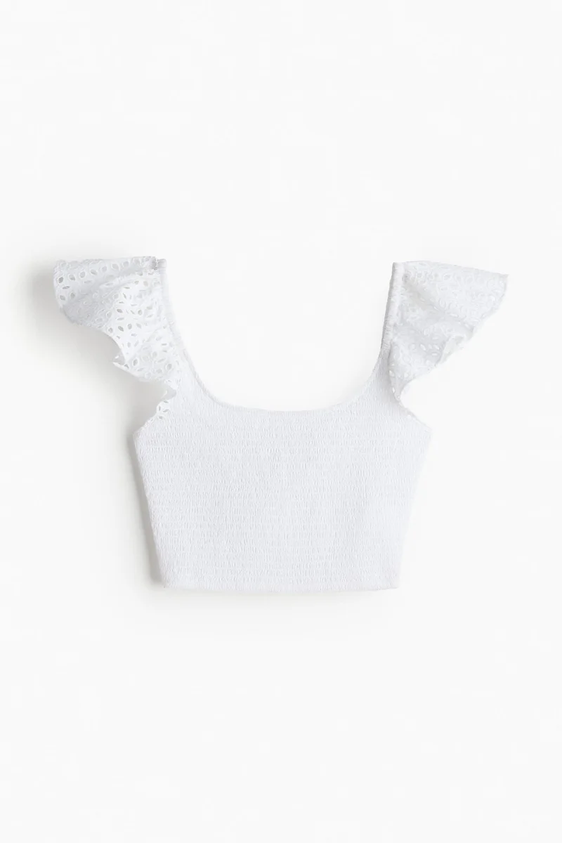 H&M Smocked cropped top