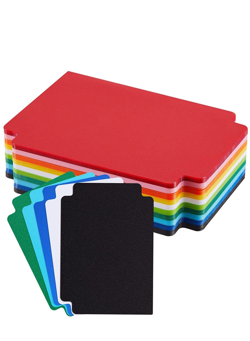 Barakah Multicolor Trading Card Dividers PP Page Playing Separator for Office Games and Sports Cards Gathering Storage Supplies 2.7 x 3.8 Inch Random Color 50 Pieces - Image 1