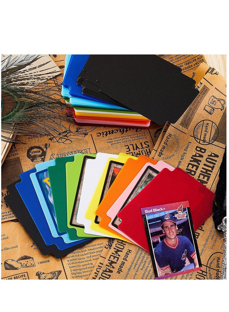 Barakah Multicolor Trading Card Dividers PP Page Playing Separator for Office Games and Sports Cards Gathering Storage Supplies 2.7 x 3.8 Inch Random Color 50 Pieces - Image 3