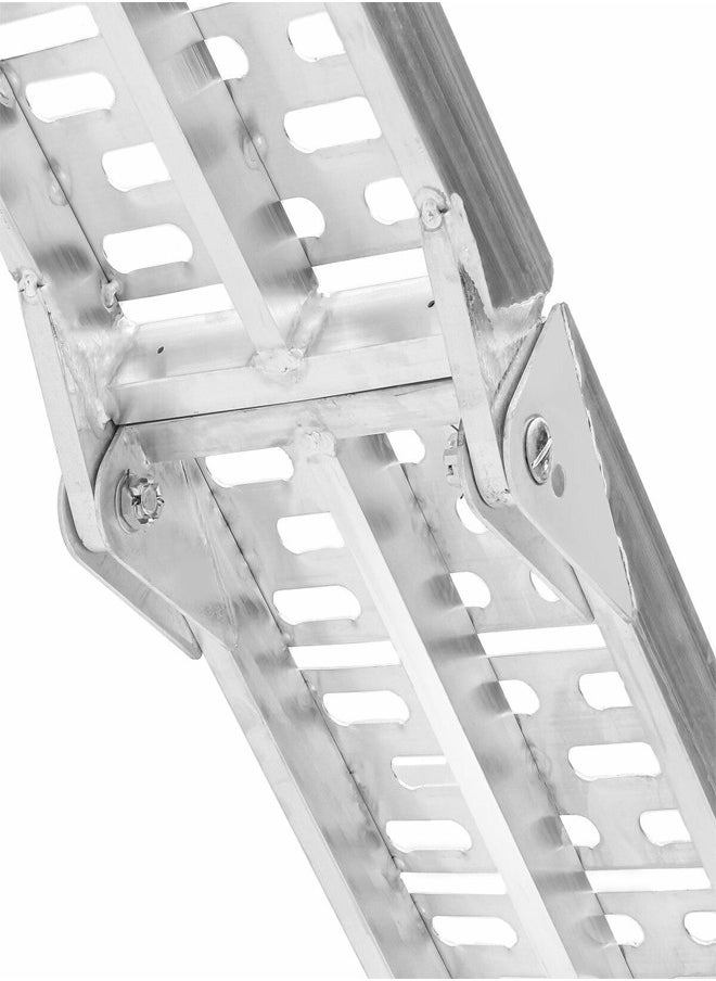 C&C Home - Lightweight Portable Folding Pickup Truck Aluminum Ramps 340 KG Powersports Loading Ramps for Trucks ATV UTV Bike Trailer Lawn Mover Motorcycle Pickup Ramp for Outdoor Sports 28x226 cm - Image 1