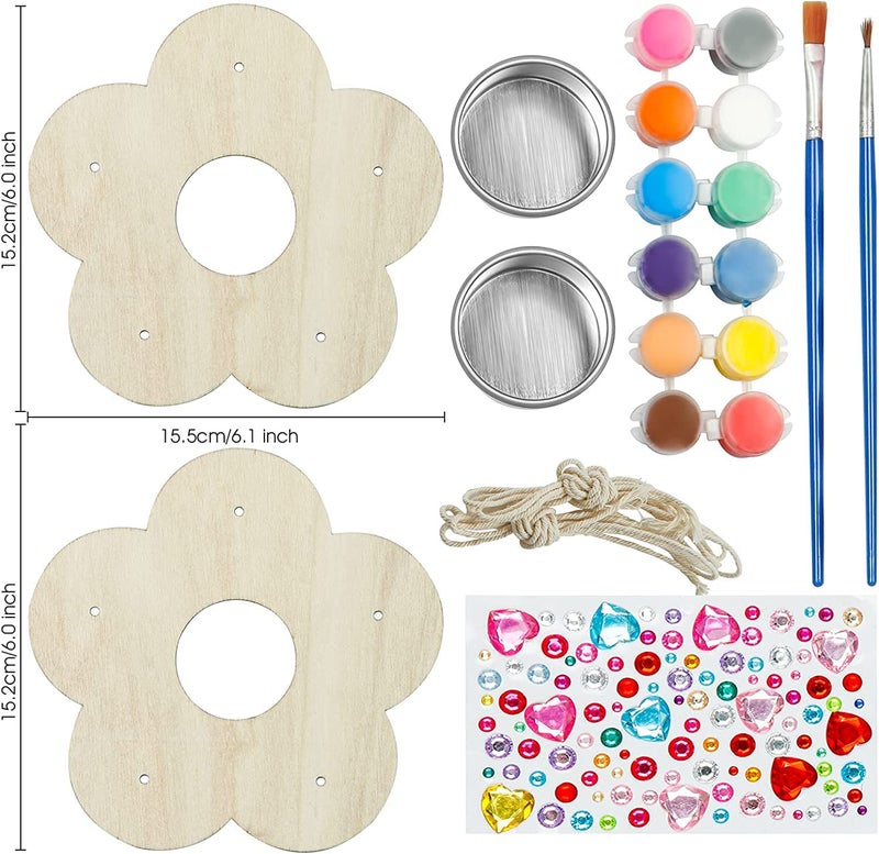 Gooidea Kids Arts and Crafts Bird Feeders for Outside, 2-Pack DIY Wooden Paint Kits Outdoor Toys for Boys & Girls Age 3-5 4-8 8-12 - Image 2