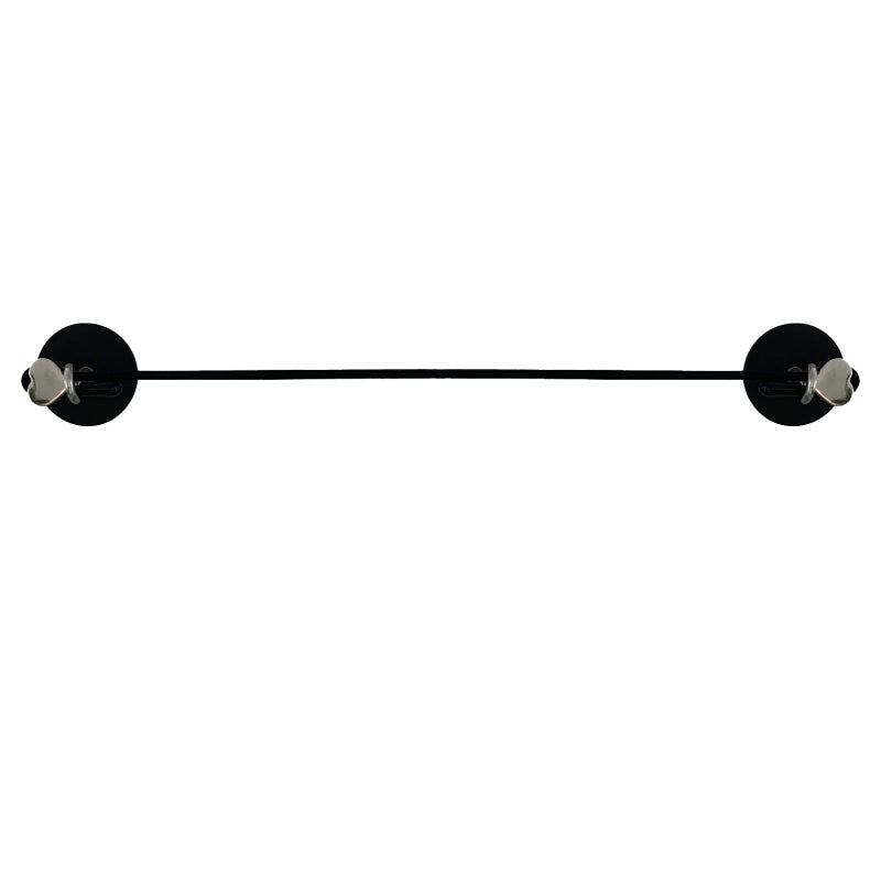 AUXPhome Magnetic Curtain Bungee cord Rod for Metal Doors with Adjustable Length - Stretchable up to 35 inches,for Magnetic Window Cafe, Classroom whiteboard,Refrigerator. Black 1 Pack - Image 1