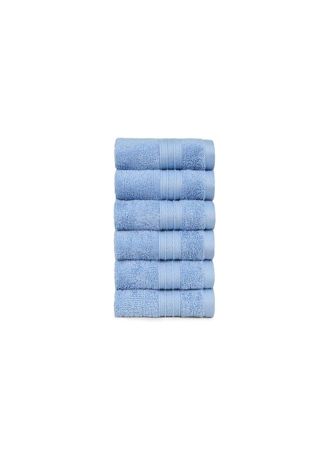 Trident Soft Comfort Air Rich 100% Cotton Towel for Face, 500 GSM Highly Absorbent Towels for Men/Women, 6Pc Face Towel Set (30.5 cm X 30.5 cm), Allure - Image 1