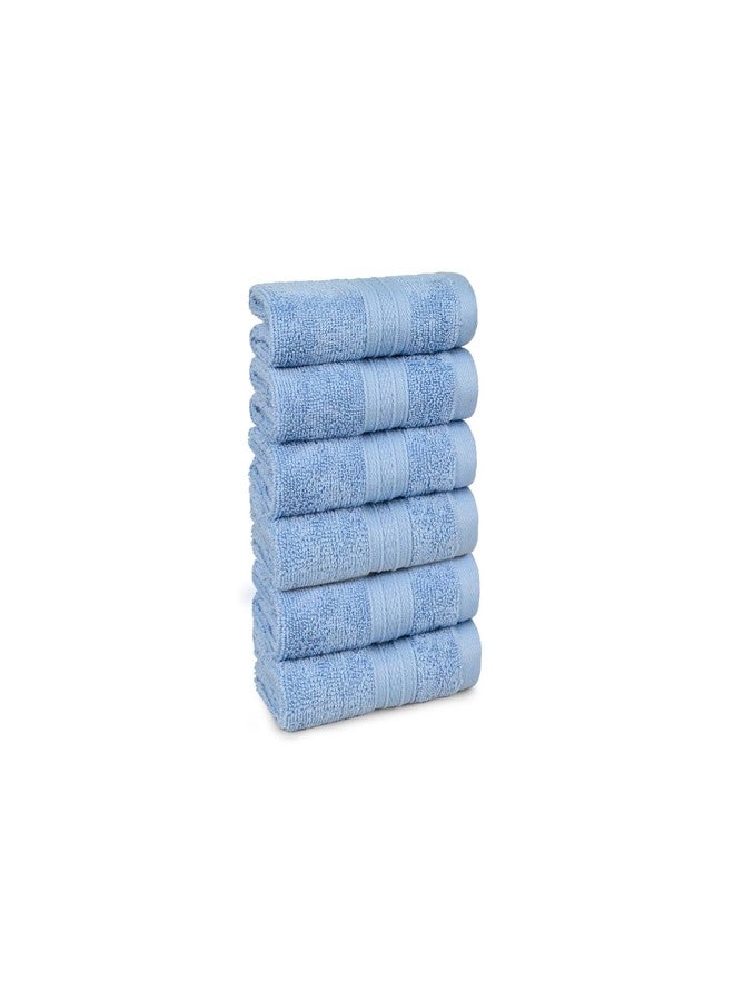 Trident Soft Comfort Air Rich 100% Cotton Towel for Face, 500 GSM Highly Absorbent Towels for Men/Women, 6Pc Face Towel Set (30.5 cm X 30.5 cm), Allure - Image 2