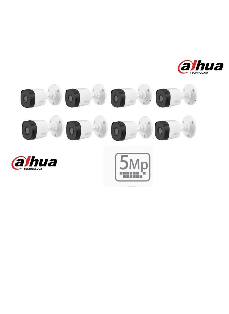 Dahua - 5MP HD 8 Outdoor Security Camera Dahua 8 Channel 1TB CCTV Security System Kit G2/ Surveillance camera/Night Vision/Face Detection/Waterproof/Five Megapixel/iOS Android Mobile App - Image 1