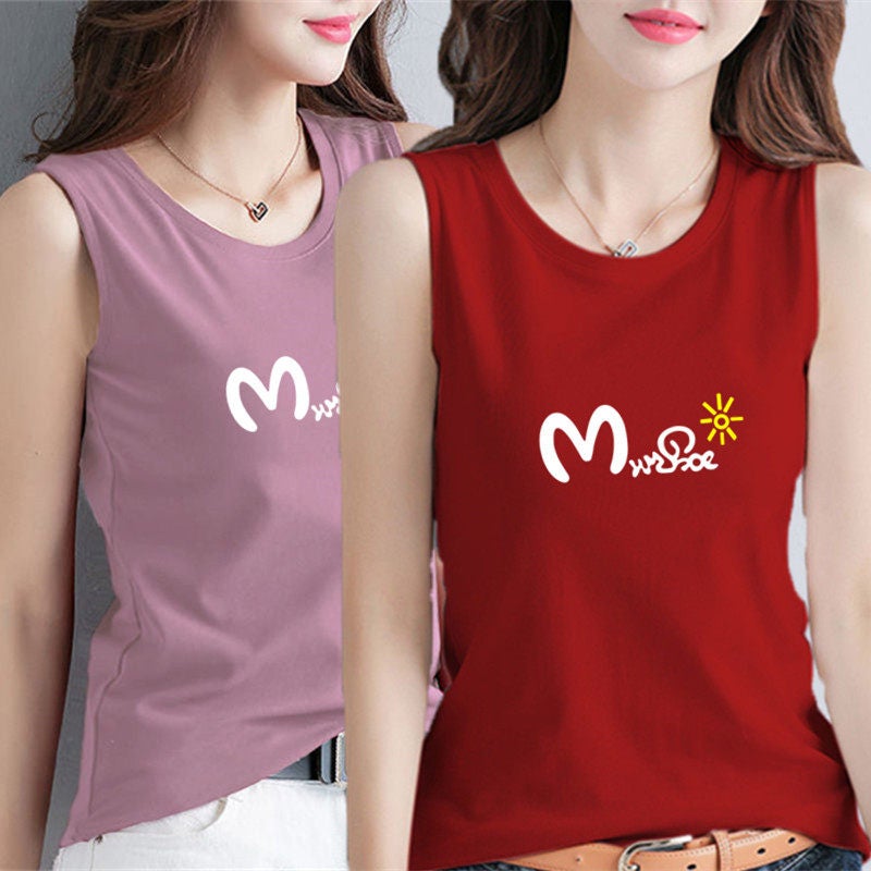 100% pure cotton vest for women's summer outerwear 2025 plus size loose breathable morning run sleeveless versatile undershirt for women - Image 2