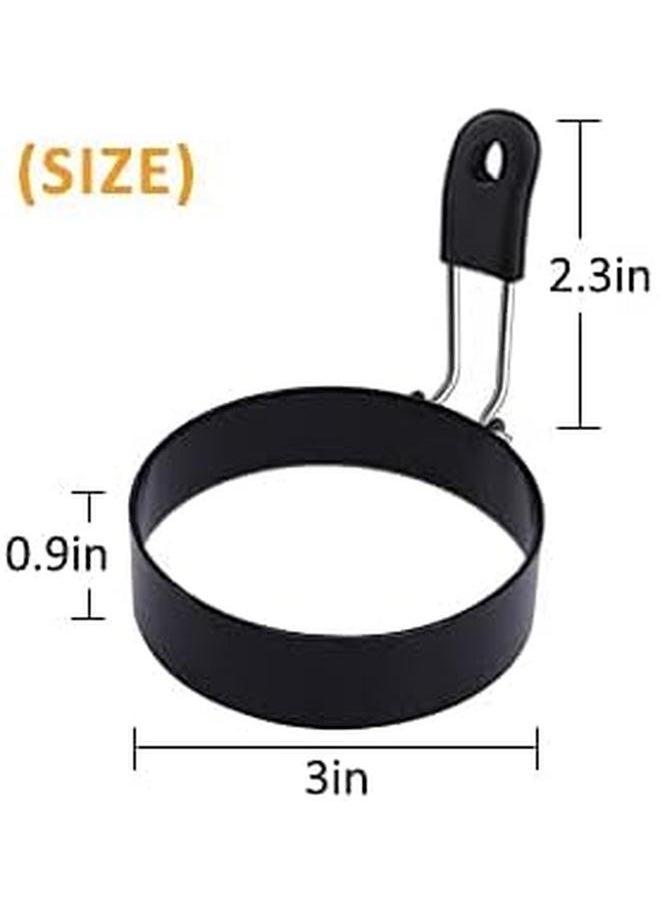 Generic - Egg Ring 4 Pack Round Breakfast Household Mold Tool Cooking Round Egg Cooker Rings For Frying Shaping Cooking Eggs Egg Maker Molds - Image 1