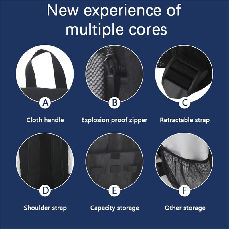 comfrt Travel Storage Handbag Backpack for PS5, Console Protective Luxury Bag A Handle Bag for PS5 Set Travel - Image 5