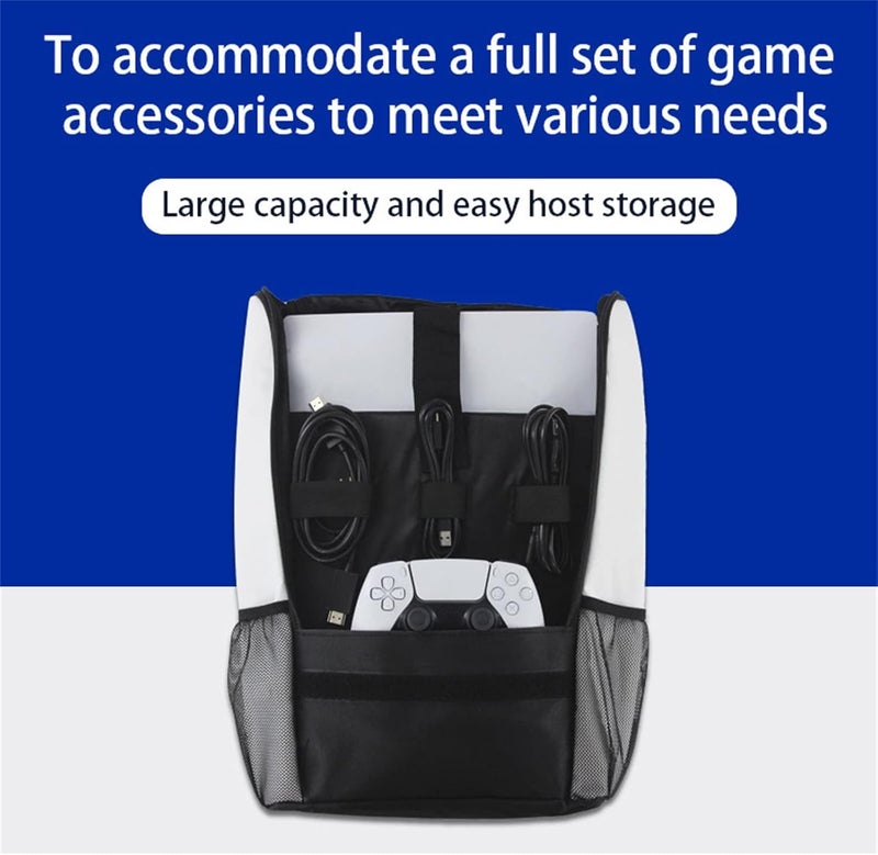 comfrt Travel Storage Handbag Backpack for PS5, Console Protective Luxury Bag A Handle Bag for PS5 Set Travel - Image 3