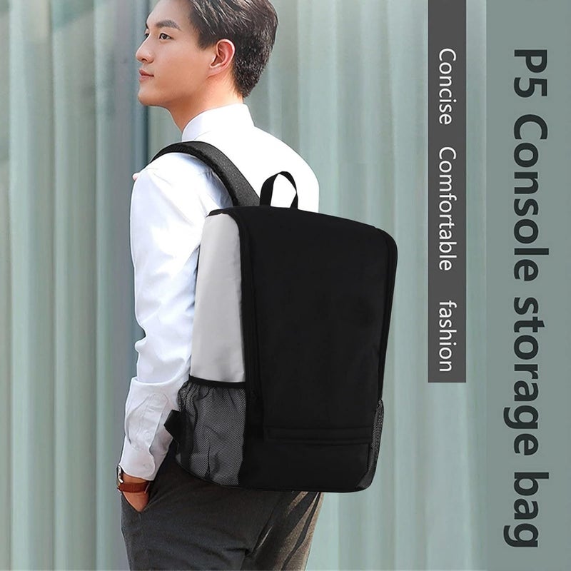 comfrt Travel Storage Handbag Backpack for PS5, Console Protective Luxury Bag A Handle Bag for PS5 Set Travel - Image 2
