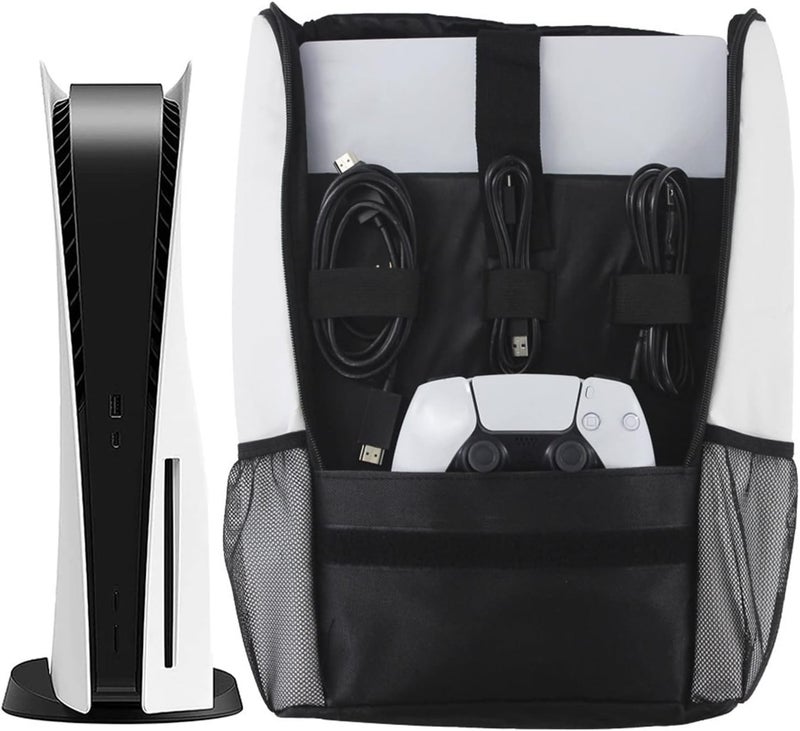 comfrt Travel Storage Handbag Backpack for PS5, Console Protective Luxury Bag A Handle Bag for PS5 Set Travel - Image 1
