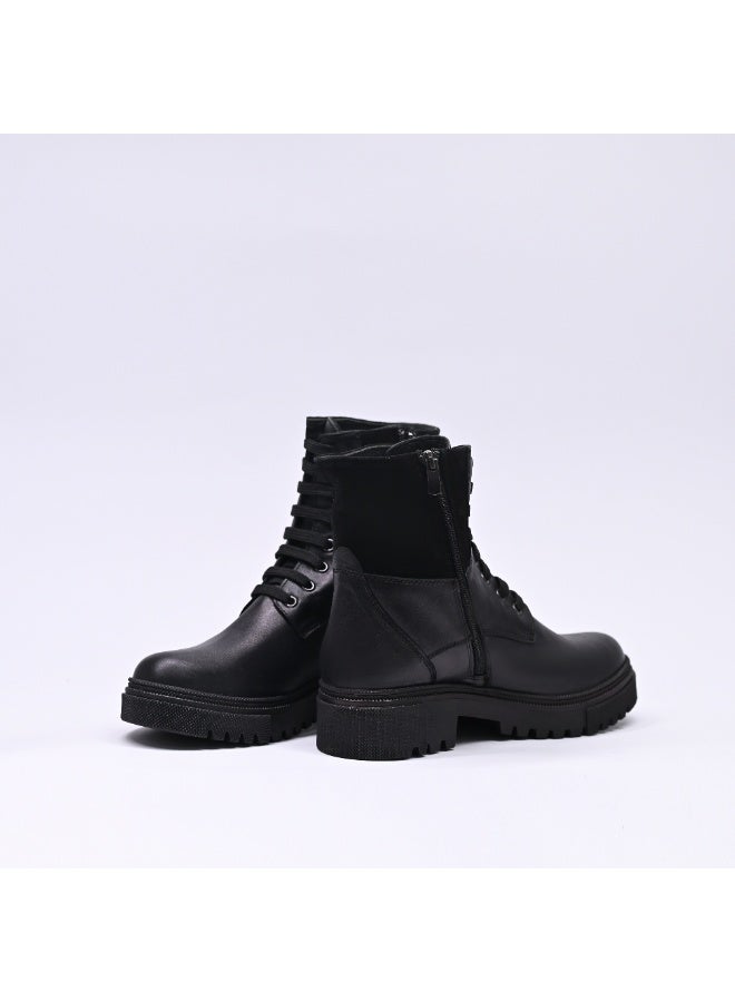 Levent Genuine Leather Half Boot For Women - Black - Image 4