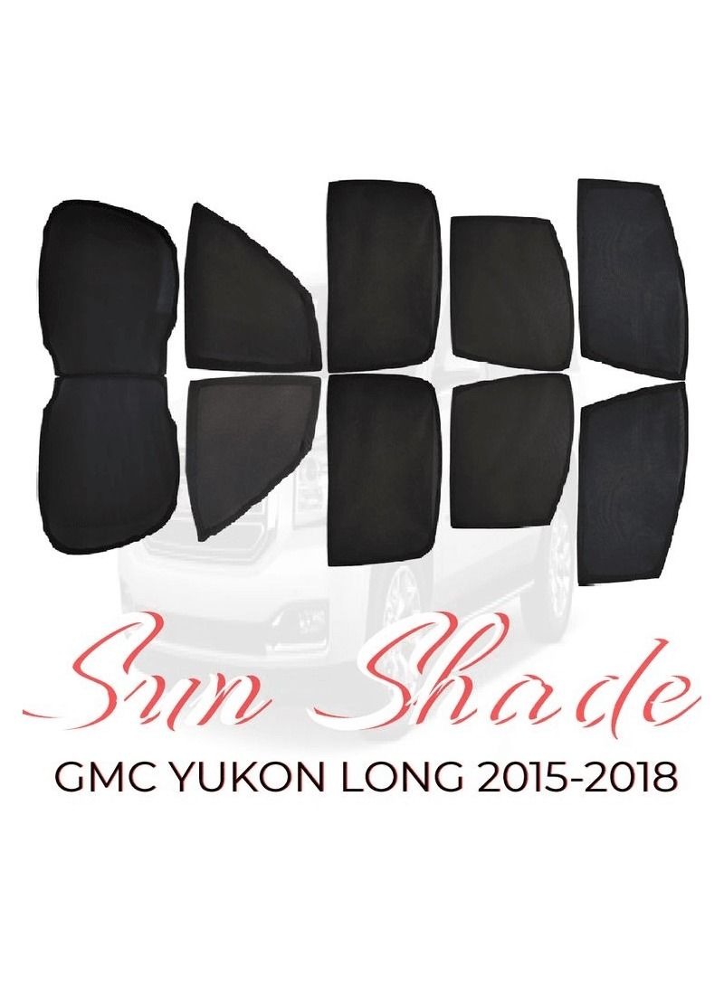 GMC Car Sunshade All Side Sunshade UV and Heat Protection Front Back Sides Sun Shades High Quality For GMC YUKON LONG 2015-2018 - Image 1