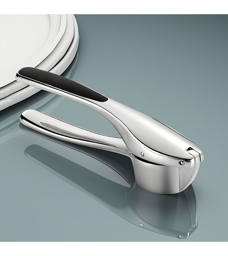 1pc Garlic Press 304 Stainless Steel Manual Handheld Ginger Crusher Ergonomic Design Easy Squeeze Durable Kitchen Tool Home Cooking Professional - Image 5