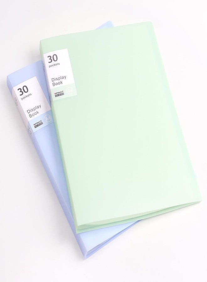 Tamaki Binder with Plastic Sleeves, Heavy Duty Art Portfolio Folder with Clear Sheet Protectors, Display 30 Pages, Presentation Book for Artwork, Document Organizer Binder, 1 Pack (Green) - Image 5