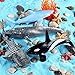 SCAHOW 12pcs Sea Animal Figures Realistic Small Ocean Animal Toys Set with Whale Shark Octpus - Image 3