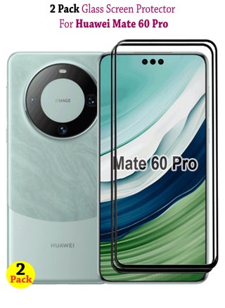 2 Pack Screen Protector for Huawei Mate 60 Pro | Tempered Glass Available in Combo Pack | Screen Protector Full HD Quality Tempered Glass Anti-Scratch Edge To Edge Coverage With Easy Installation Kit - Black - pzsku/Z4792C712485F914682C0Z/45/_/1702545159/e6561f54-a8d3-4a5f-aa86-18ad7f0f304c