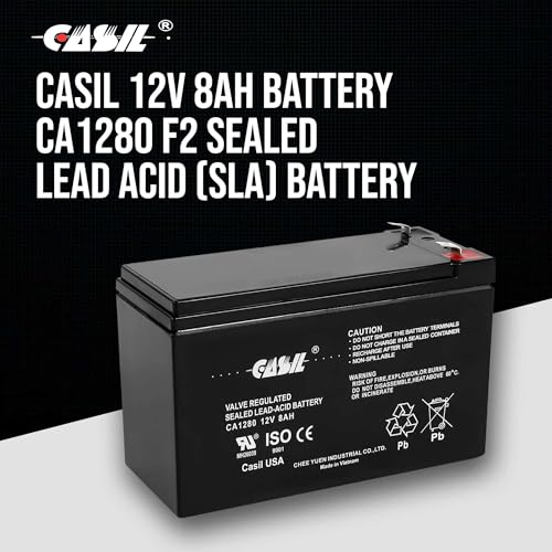 Casil 12v 8ah Battery for APC Back-UPS ES 750 – Compatible with BE750G, Smart UPS 750, SMT750, SUA750 – 12V SLA Battery for UPS ES 750 Backup Power Supply - Image 2