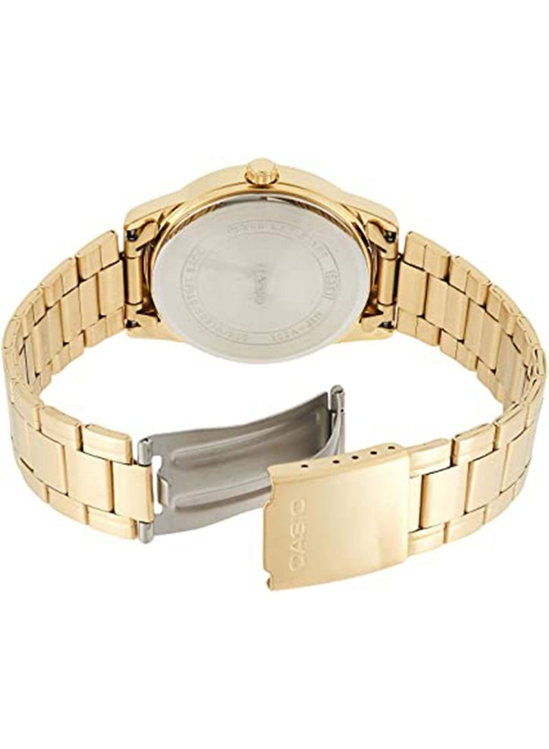 CASIO Men's Water Resistant Analog Watch Mtp-V001G-9B - 38 mm - Gold - Image 2