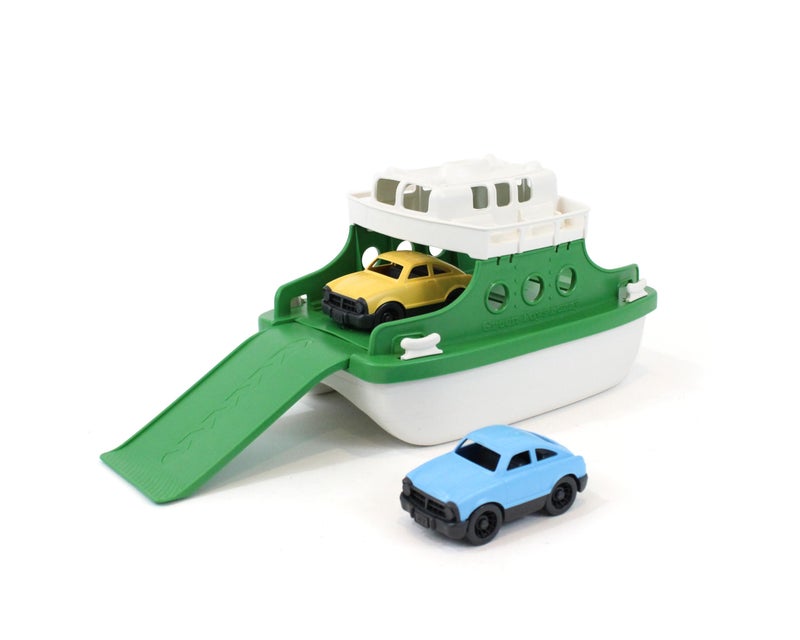 Green Toys Ferry Boat Bathtub Toy, Green/White, 10"X 6.6"x 6.3" - Image 4