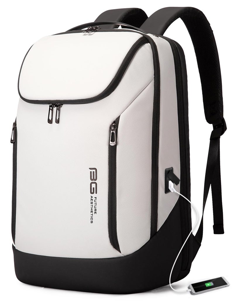 BANGE Business Smart Backpack Waterproof fit 15.6 Inch Laptop Backpack with USB Charging Port,Travel Durable Backpack - Image 1