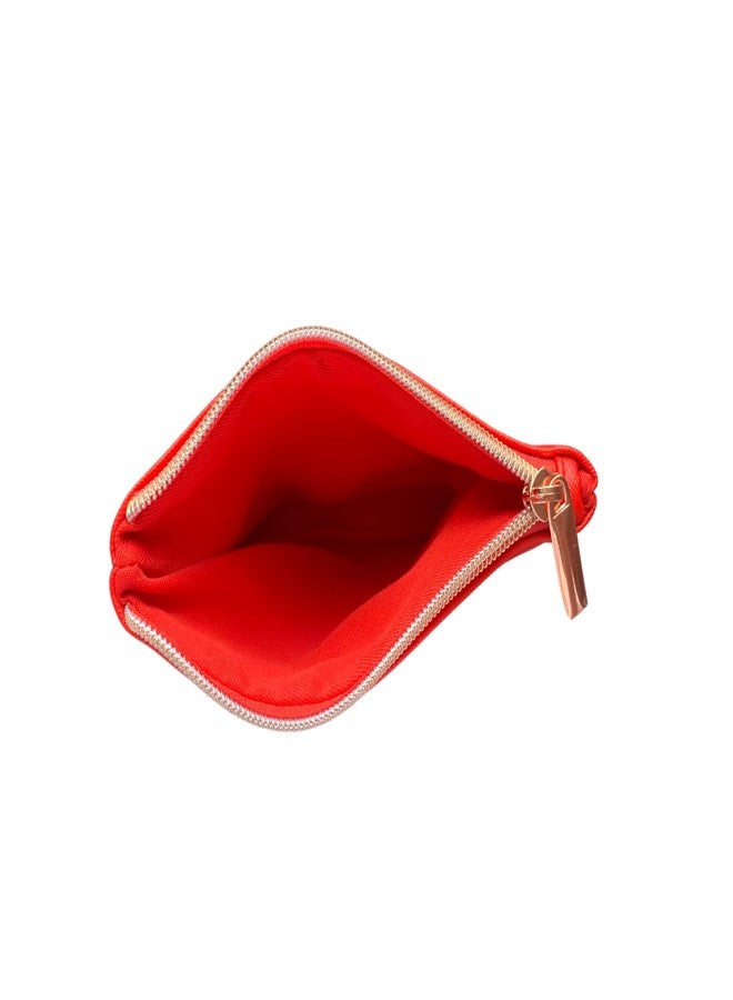 RITTZI Radiant Rouge Cosmetic Bag - Slim Makeup Organizer - Image 5