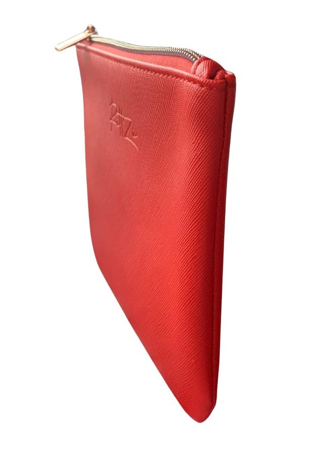 RITTZI Radiant Rouge Cosmetic Bag - Slim Makeup Organizer - Image 4