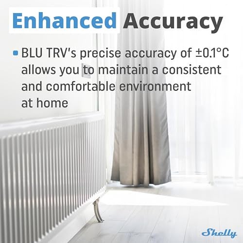 Shelly Blu TRV & Blu Gateway Gen3, Bluetooth-Operated Smart Thermostatic Valve, Smart Thermostatic Radiator Valve, Temperature Control, Home Automation, Compatible with Alexa, Google, Home Assistant - Image 5