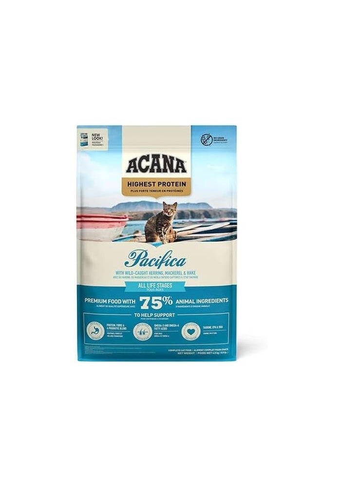 acana أكانا باسيفيكا طعام جاف للقطط عالي البروتين - 1.8 كجم - Image 2