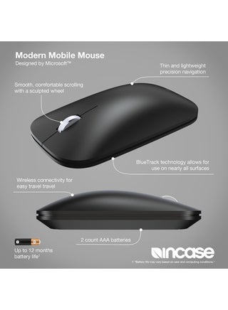 Designed by Microsoft Modern Mobile Mouse Black - view 2