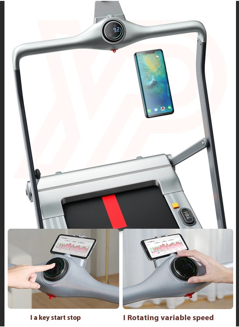 3.0HP 0.8-12km/h Home Small Folding Treadmill Walking Machine 153*64*111CM