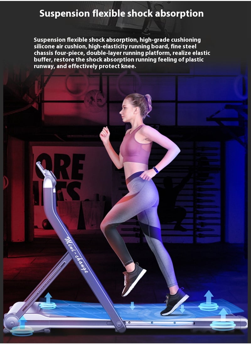 3.0HP 0.8-12km/h Home Small Folding Treadmill Walking Machine 153*64*111CM