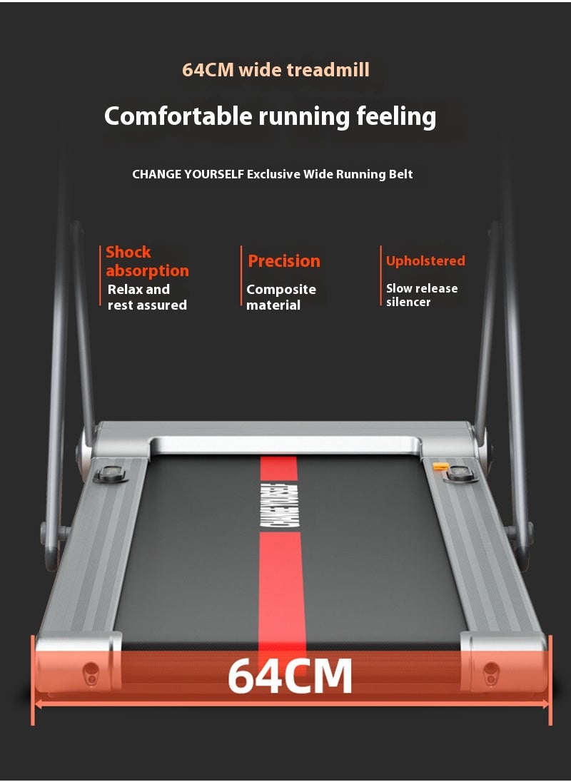 3.0HP 0.8-12km/h Home Small Folding Treadmill Walking Machine 153*64*111CM