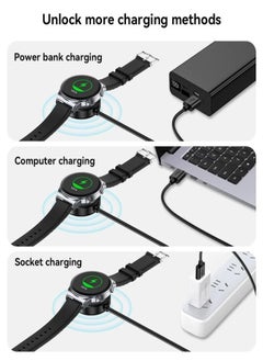 Yesido Magnetic Watch Charger for Samsung Type C Black-CA162  - Image 3